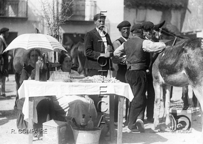 "Puesto de refrescos". Ricardo Compairé Escartín. Ayerbe