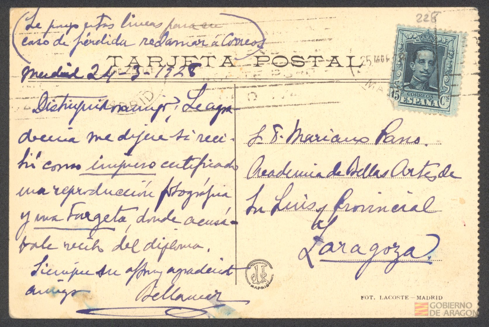 "La Virgen de los Dolores ". Lacoste