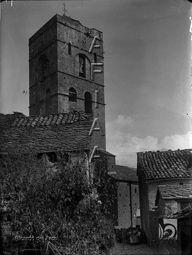 Torre de la colegiata de Santa María. Ricardo del Arco y Garay. Aínsa