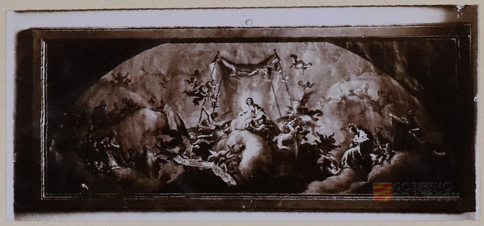 "Pinturas murales del Pilar - Cúpula correspondiente al ángulo S.E. del templo "Regina Patriarcarum" (Bayeu)"