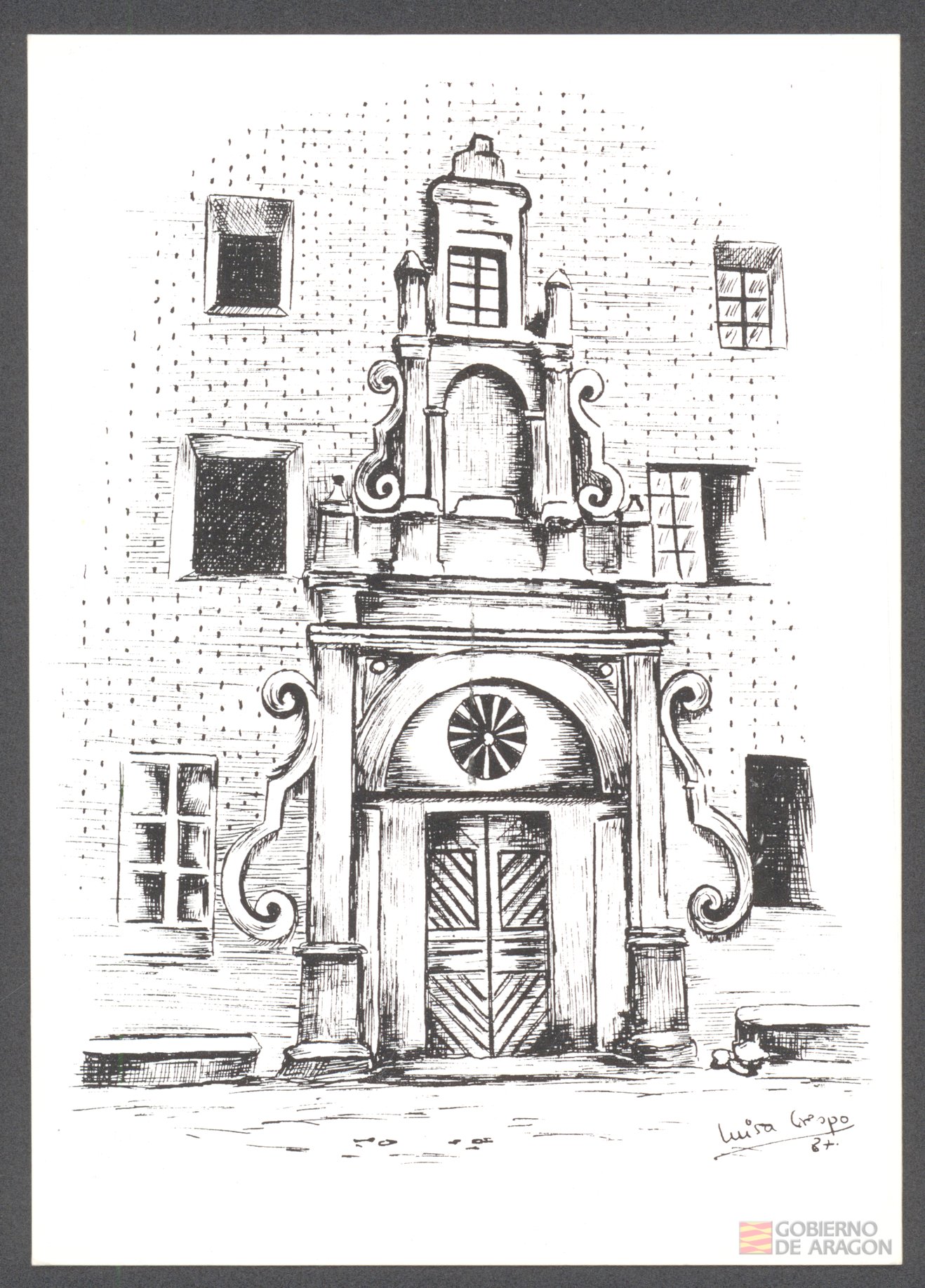 "Puerta del antiguo hospital de San Francisco. Monzón". Hecho, S.C.