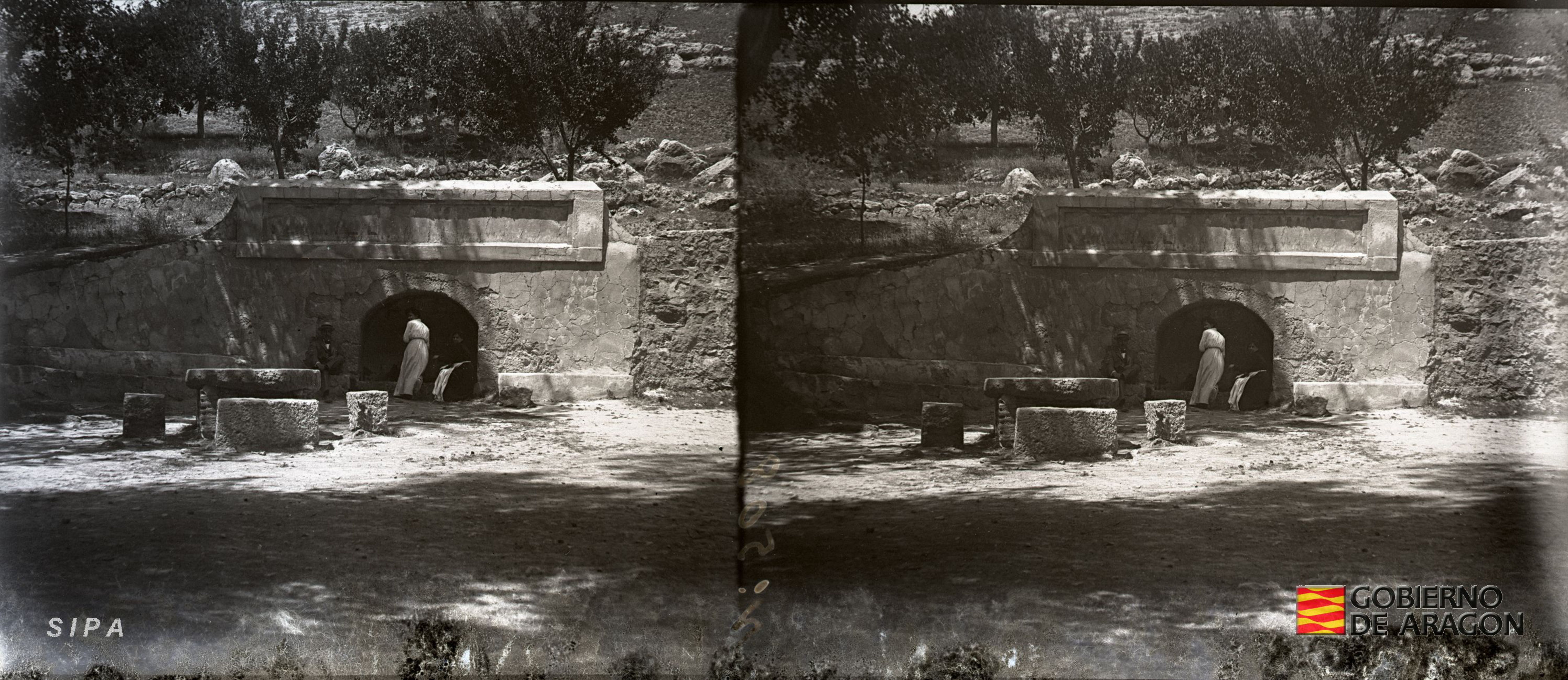 Borja. Santuario de la Misericordia. Fuente del monasterio