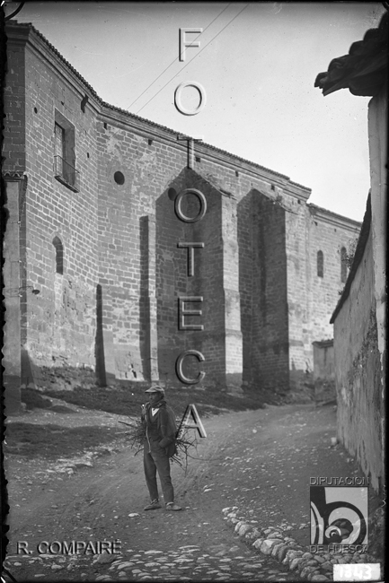 "Instituto de Segunda Enseñanza. Exterior". Ricardo Compairé Escartín. Huesca