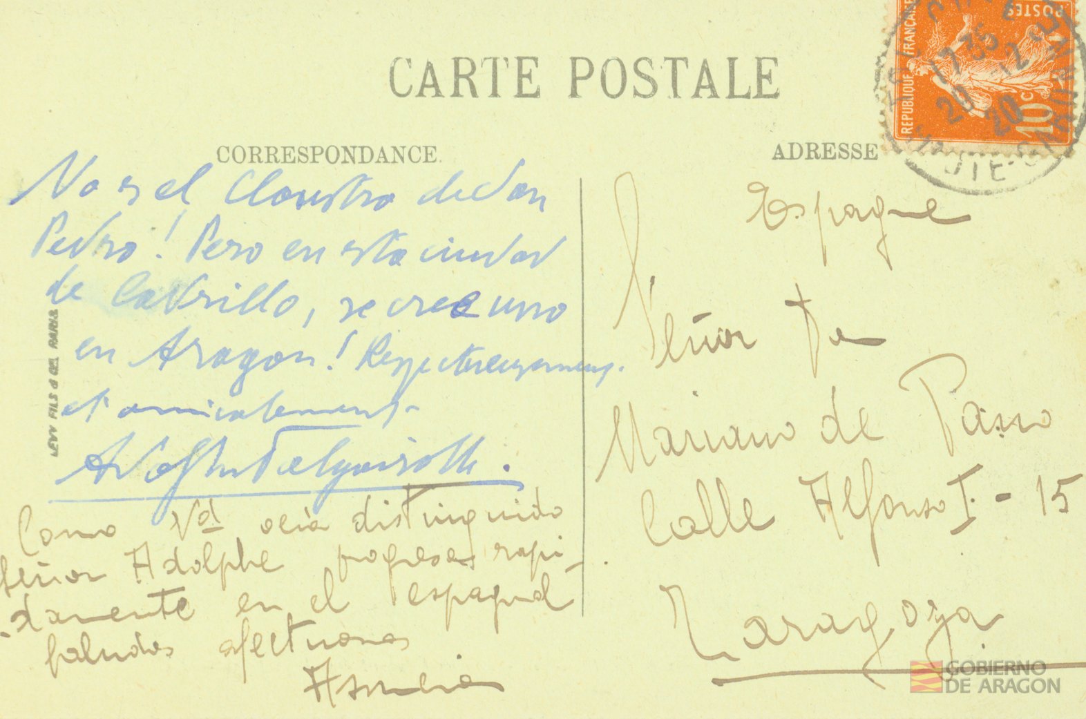 "TOULOUSE. Le Cloítre du Musée (XIV siècle) - Ancien Convent de Augustins". Levy Fils & Cia. Paris