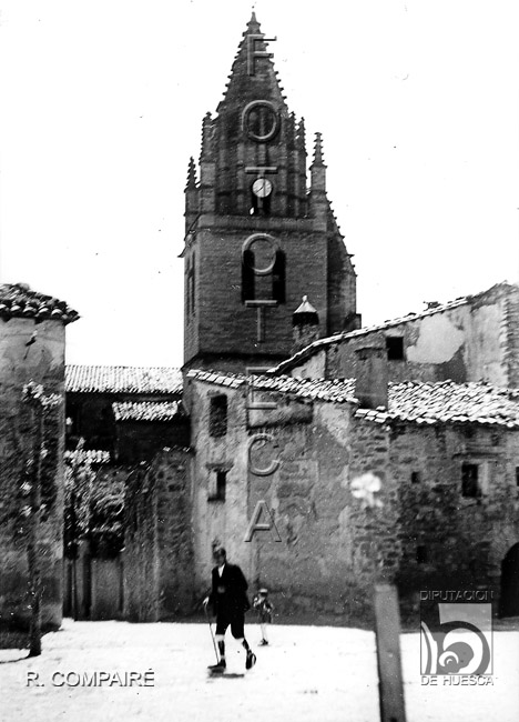 "Torre y plaza". Ricardo Compairé Escartín. Loarre