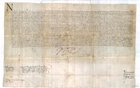 El principe Felipe confirma a las ciudades de Albarracín y Teruel y sus respectivas comunidades, y a las villas de Mosqueruela y Manzanera, la real provisión dada por Carlos I y la reina Juana en Monzón, a 18 de octubre de 1537, concediéndoles licencia para sacar ganados, harina y granos al reino de Valencia, debido a la proximidad de este reino y lejanía con la ciudad de Zaragoza