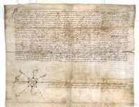 Juan Eresué y Berengario Santa María, vecinos de la villa de Benasque, ceden en testamento a Juan Eresué, menor, hijo de aquel, clérigo, varios bienes en dicha villa, con objeto de que pueda obtener las sagradas órdenes de presbítero