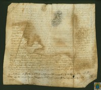 Deuda contraída por dos judíos de Alcañiz con Bernat Cavader, y Mayor, su mujer, de la Fresneda, por 80 sueldos jaqueses de censo anual