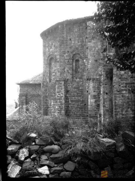 Siresa (Huesca). Monasterio de San Pedro de Siresa. Abside de la iglesia. José Galiay Sarañana