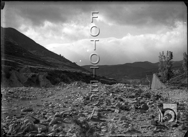 "Destrozos de la guerra. Puente". José Oltra Mera. Lacort