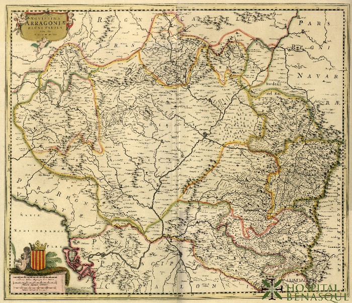 Novissima Arragoniae Regni Tabula. Fredericum de Wit