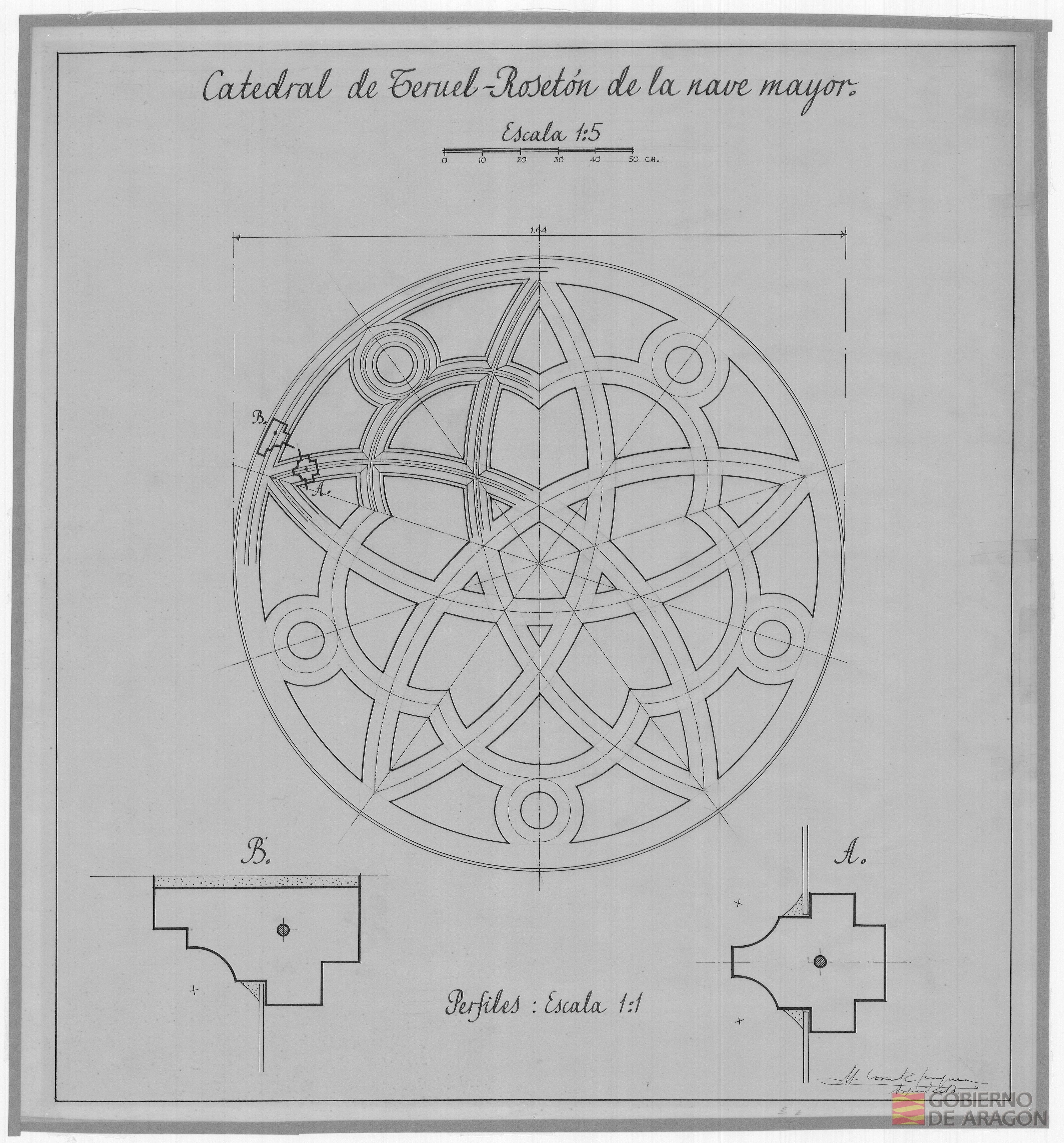 Catedral de Teruel. Rosetón de la nave mayor. Teruel