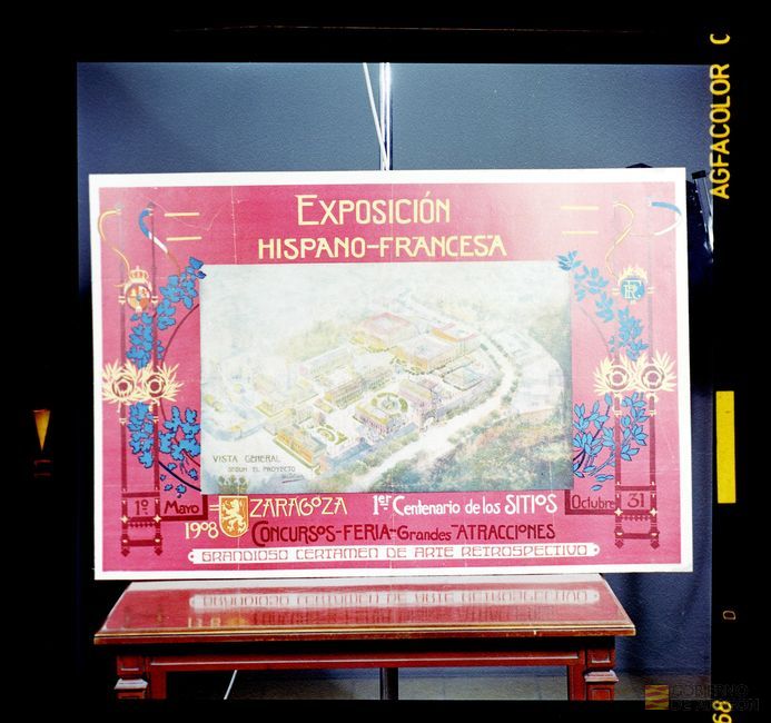 Cartel de la Exposición Hispano-Francesa de 1908. Ignacio Coyne