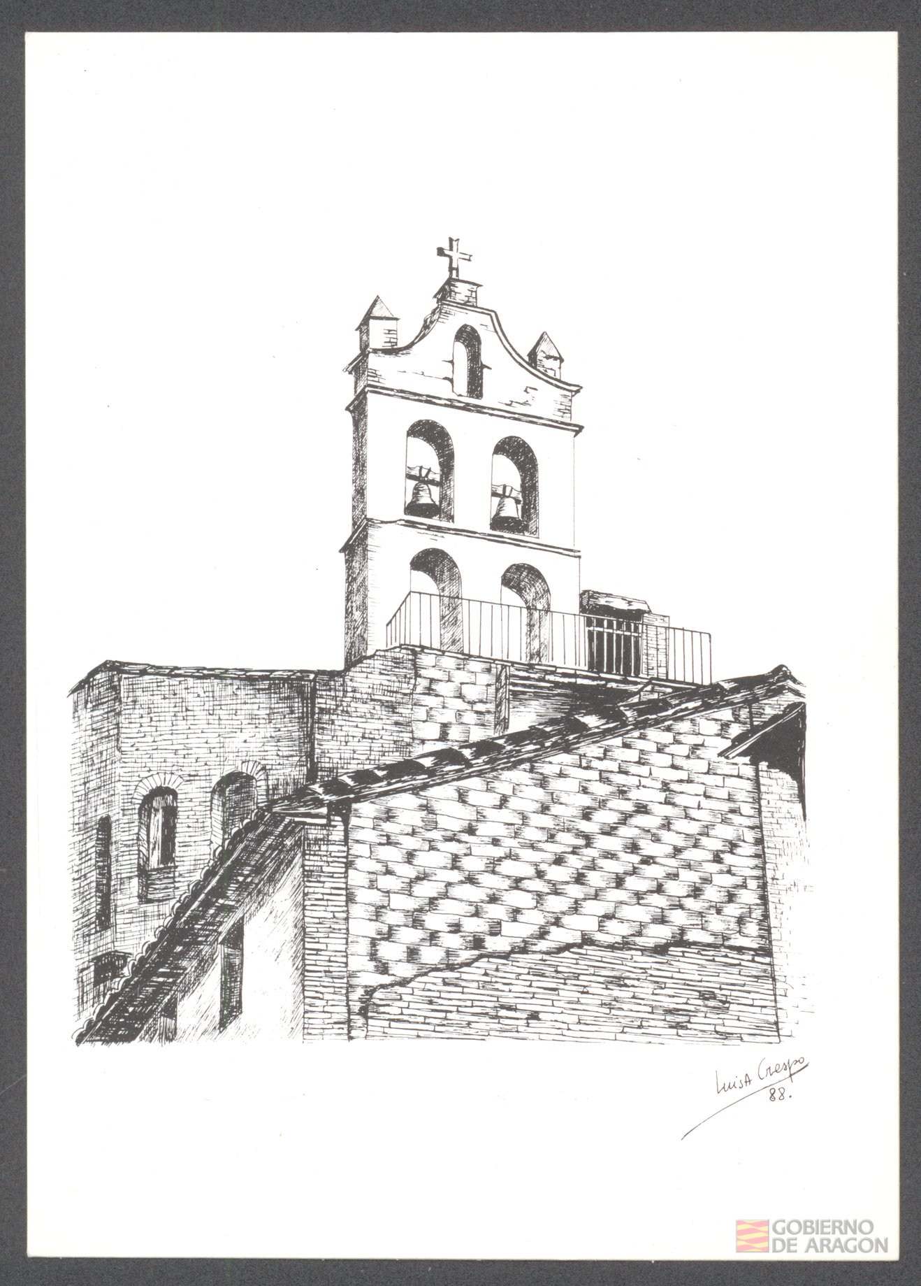 "Campanario de la Iglesia de San Juan. Monzón". Hecho, S.C.
