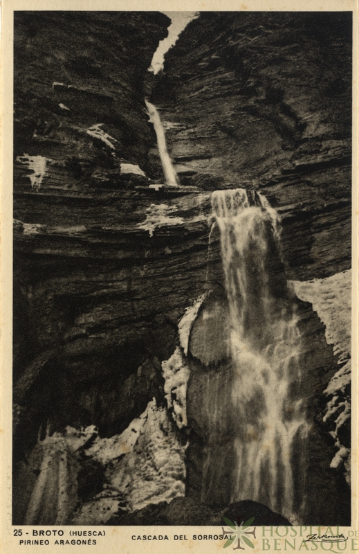 "25. Broto (Huesca) Pirineo Aragonés. Cascada del Sorrosal."