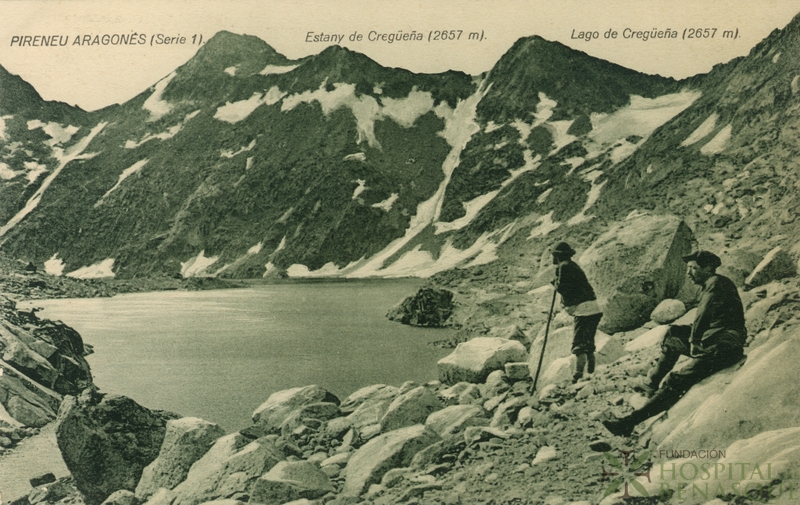 "Pirineu Aragonés (serie 1). Estany de Cregüeña (2657 m). Lago de Cregüeña (2657 m)."