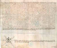 Domingo Villiella y su mujer María,vecinos del lugar de Miedes,venden a Miguel López una pieza de tierra sita en Val del Ferrero por 60 sueldos jaqueses