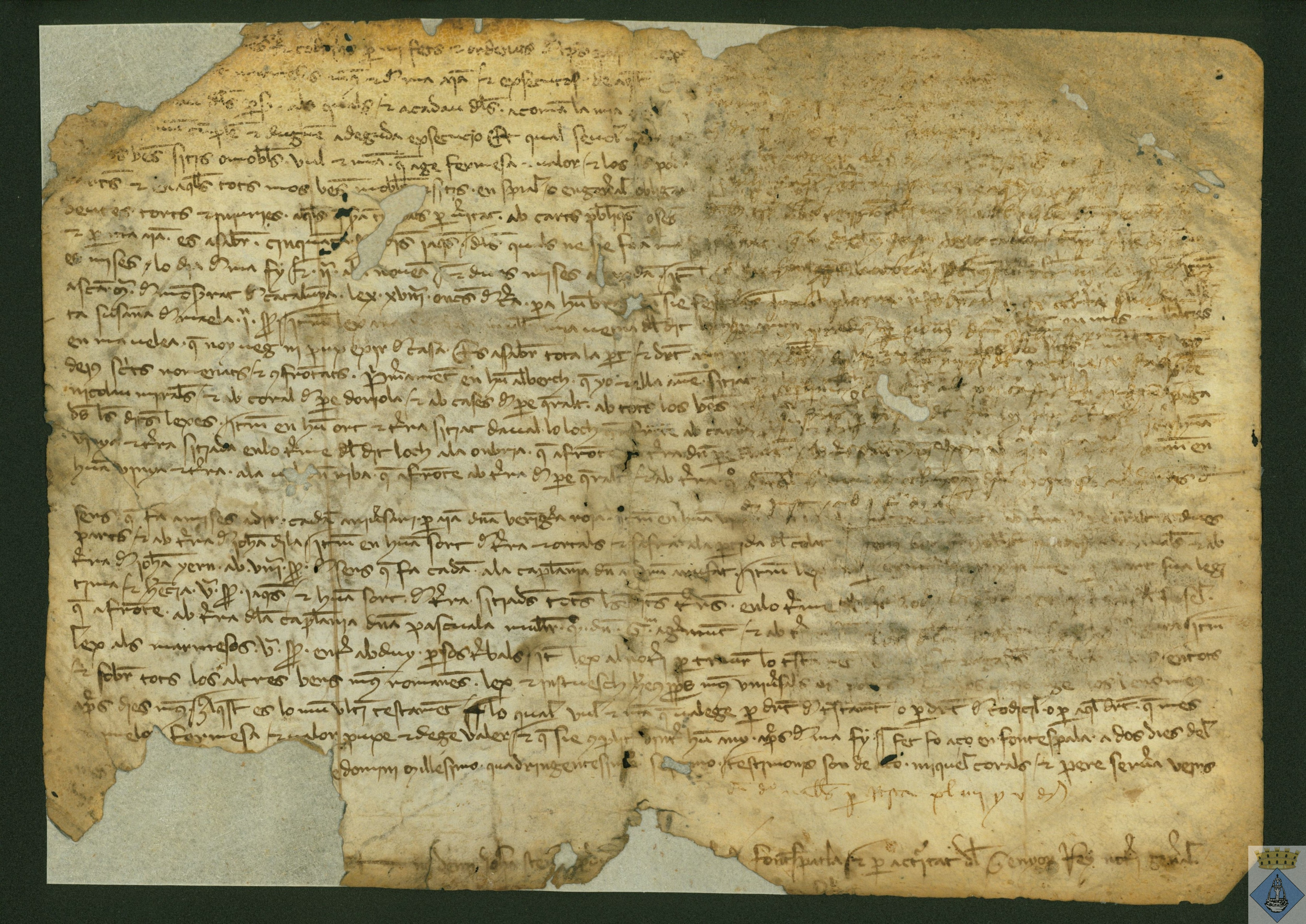 Testamento escrito por un notario de Fuentespalda.