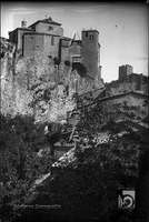 Alquézar. Vista del castillo y colegiata. Ildefonso San Agustín. Alquézar