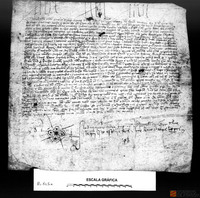 Mateo Tomás, vecino de Alcañiz y recaudador del monedaje en virtud de una carta de Pedro IV, reconoce que ha recibido de los jurados de los pueblos de Casbas, Sieso, Bierge, Yaso, Morrano, Torres de Alcanadre, Larroya y Bandaliés los 294 sueldos jaqueses que les correspondían por 42 morabatinos