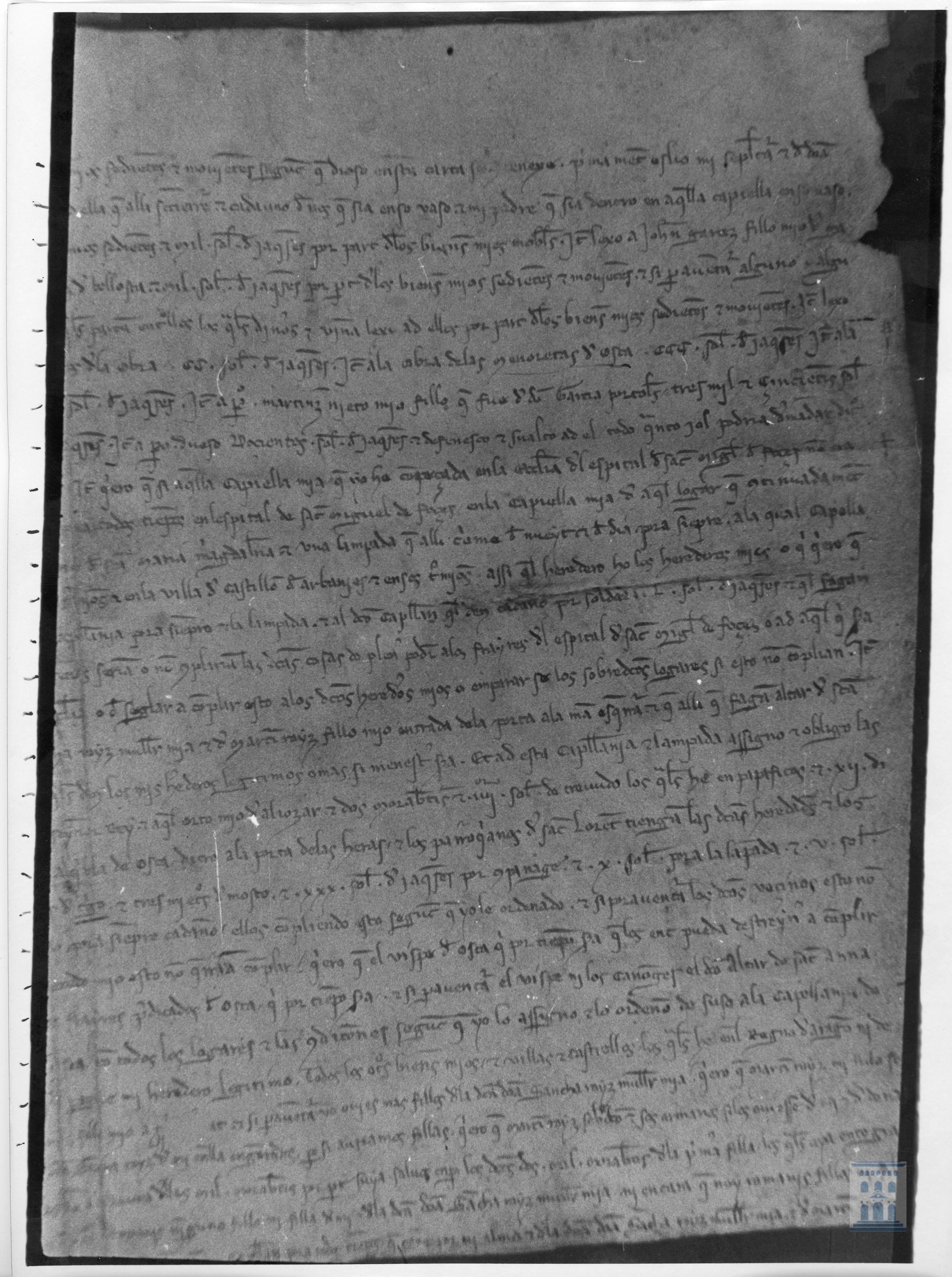 Artal de Huerto hace su testamento dejando, entre otras disposiciones, 300 sueldos a las menoretas de Huesca.
