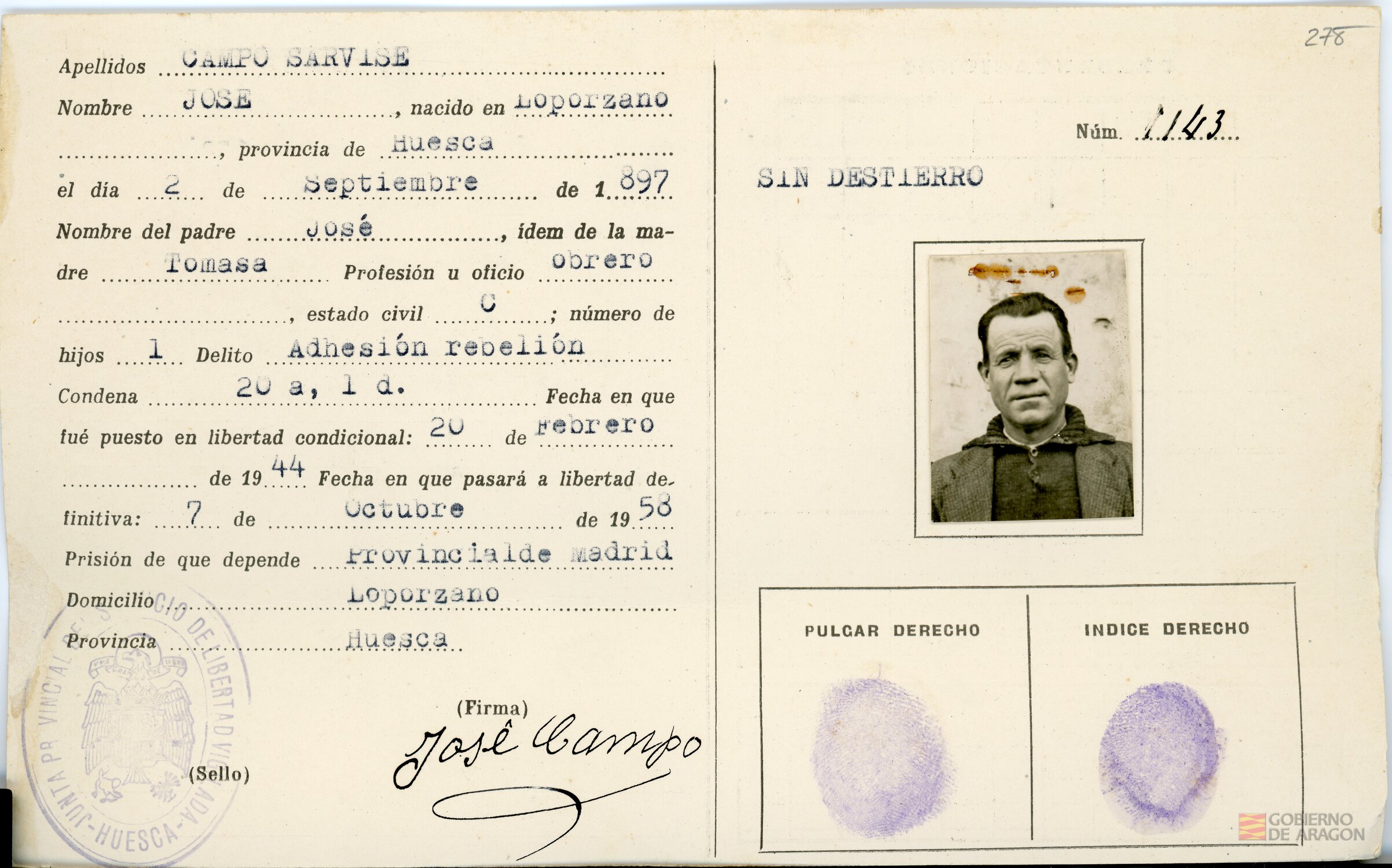 Campo Sarvisé, José. Loporzano