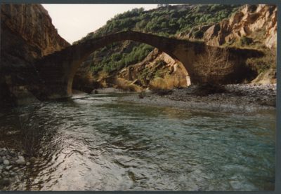 Puente sobre el río Alcanadre. Ángel Crespo Yagüe. Abiego