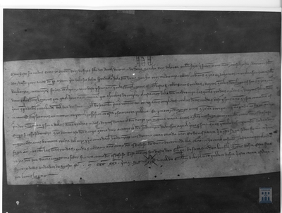 Martín Ruiz de Foces da a Pedro Aibar, prior de la seo de Huesca, todos los bienes que posee en Arbaniés, Abrisén y Castejón de Arbaniés, durante seis años