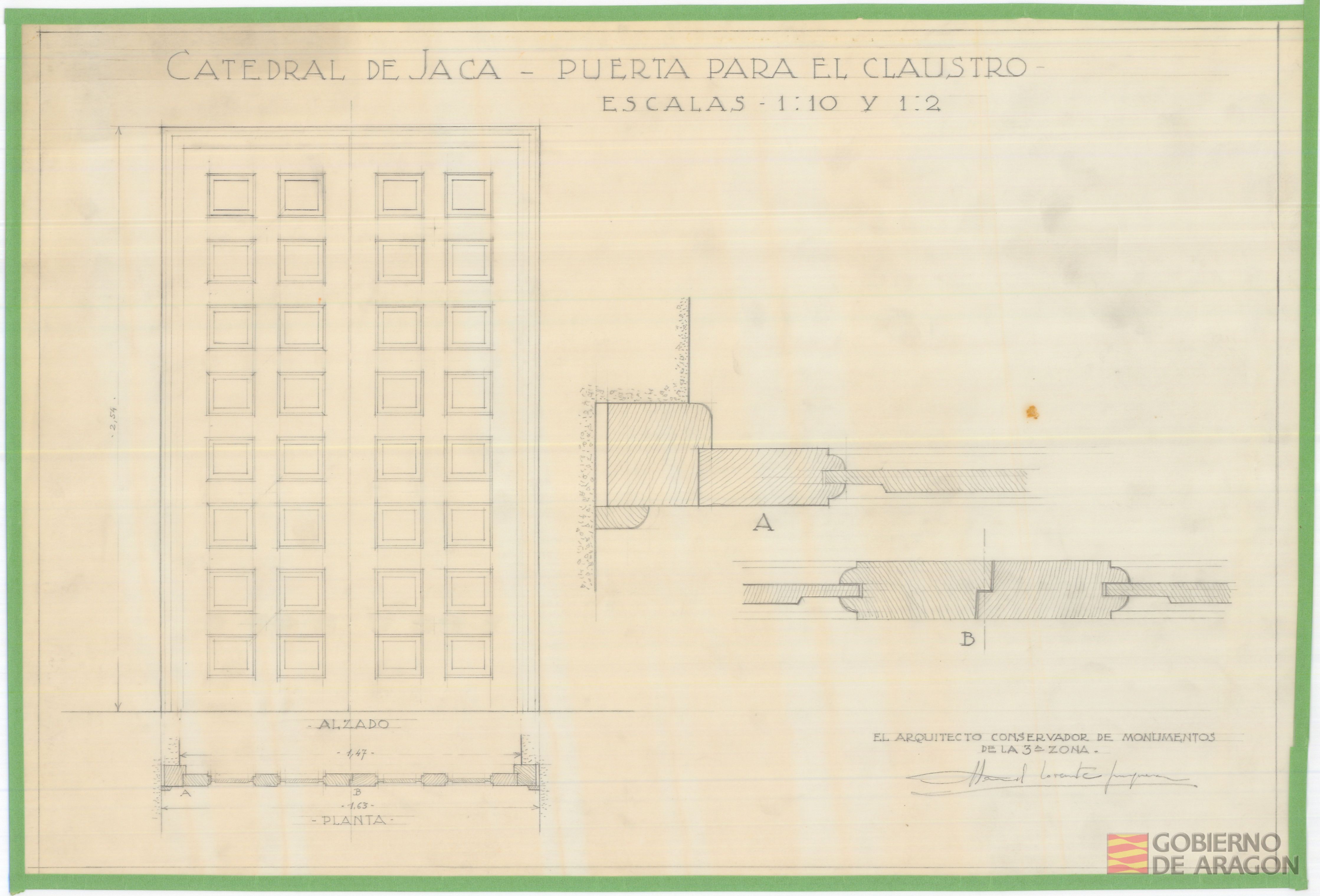 Catedral de Jaca-Puerta para el Claustro. Jaca