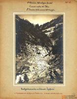 Cuenca del río Aragón. Sección 1ª. Trabajos de corrección en el torrente Epifanio. 1 Emplazamiento del dique del primer orden nº 2. 2 Vereda abierta en la roca