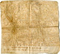 Carta por la que se deja en libertad a Juan Bernard, velador de la dehesa del Carrascal, de Mirambell, por mandamiento del comendador de Cantavieja y a petición, bajo la fianza de sus firmas, de los jurados de Mirambel