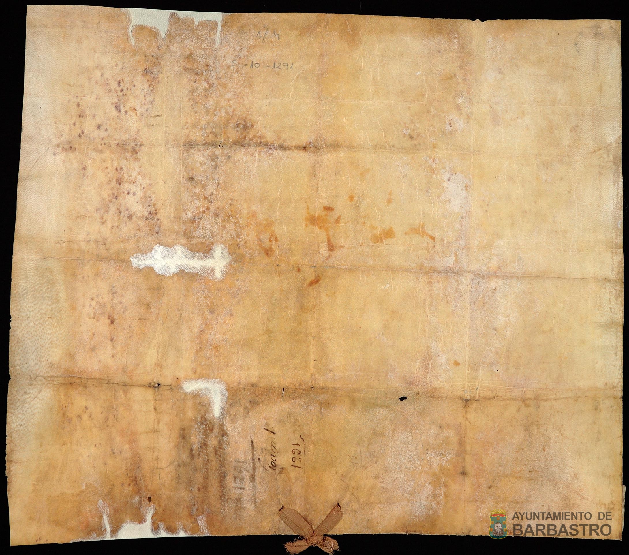 Jaime II de Aragón confirma los privilegios y fueros concedidos por sus antecesores a los habitantes de Barbastro con especial mención al Privilegio General otorgado por Pedro III en 1283.