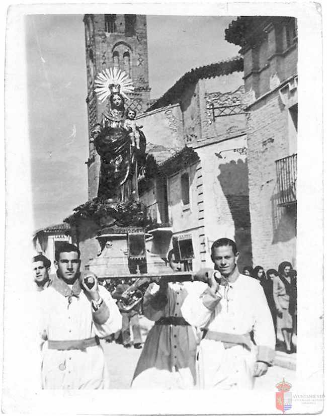 Procesión Virgen del Rosario. La Puebla de Alfindén