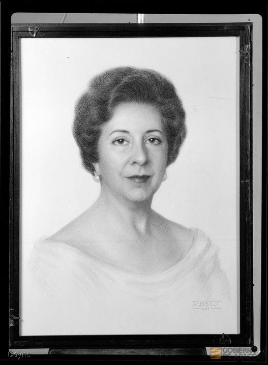 "Retrato de mujer", dibujo original de Torres Martín