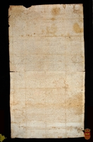 Escritura por la que Pedro IV desempeña las villas de la propiedad real de Adahuesca, Sevil, Castejón de Sobrarbe y Pozán de Vero que estaban en manos de Isabel de Entenza
