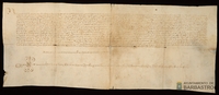 Pedro Colom, ciudadano de Lerida, hijo y heredero de Berengario Colom, reconoce haber recibido del Concejo de Barbastro los 10.000 sueldos jaq. que restaban de los 20.000 sueldos de precio o suerte principal del censo de 1000 sueldos de pension anual que el Concejo vendio a su padre