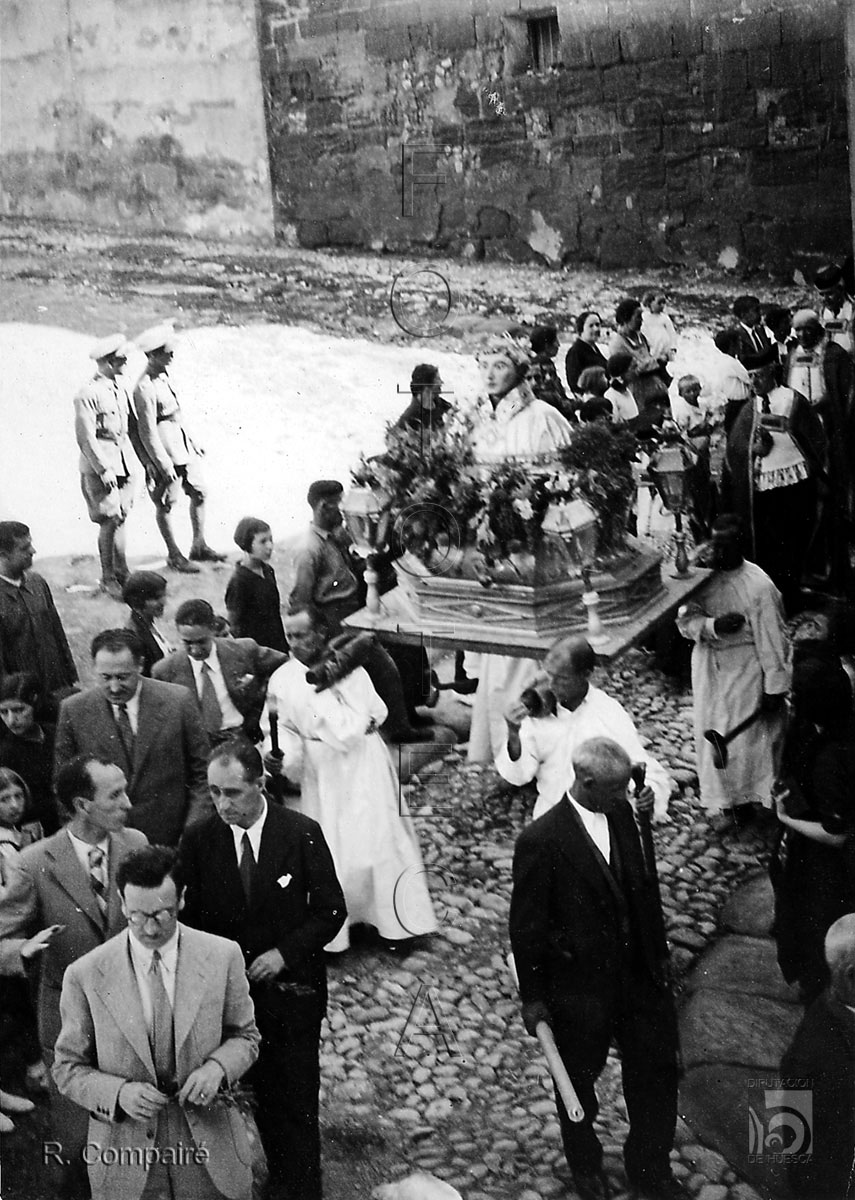 Procesión de San Lorenzo. Ricardo Compairé Escartín. Huesca