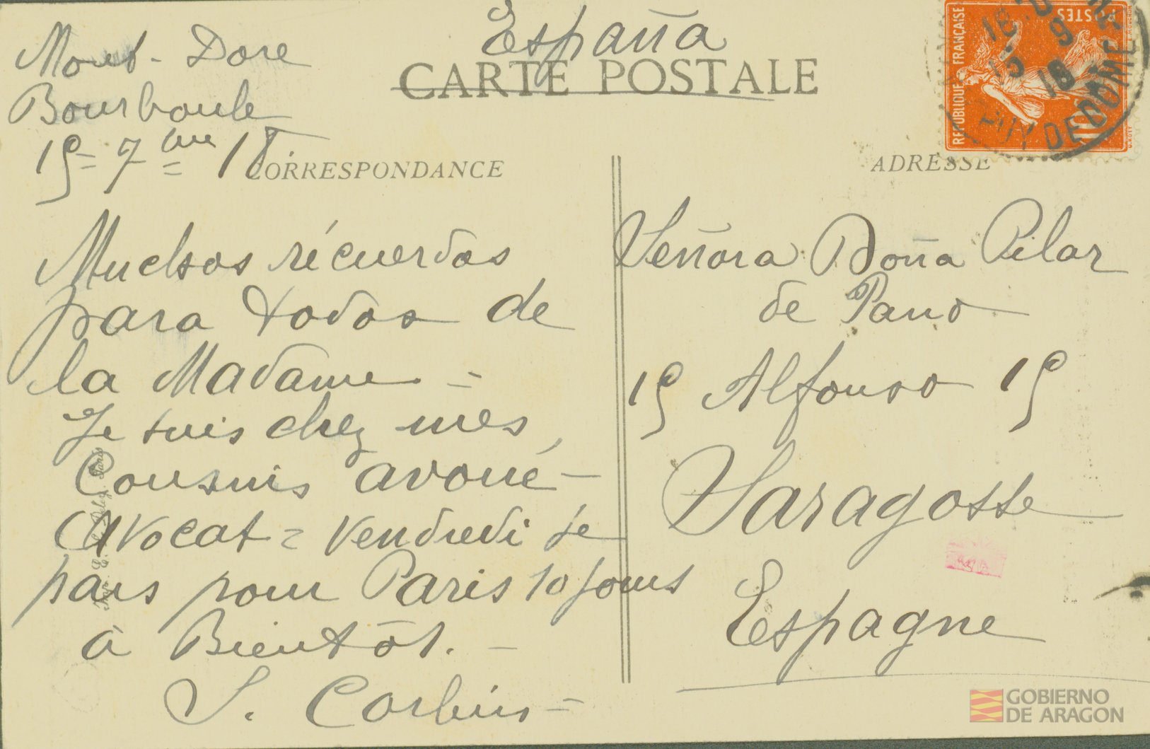 "L´Auvergne pittoresque. 2327. Le mont Doré - La Grande Cascade. Une des plus belles d´Auvergne, elle tobe á pic du haut d´unhemicycle de Rochers: des derniers sont évidés á leur base en forme de grottes"