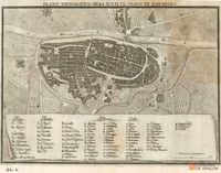 Plano topográfico de la M. N. H. y L. Ciudad de Zaragoza. Zaragoza (Zaragoza)