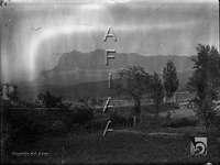 Vista de Peña Montañesa. Ricardo del Arco y Garay. Aínsa. Sobrarbe