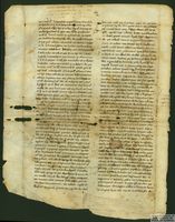 Fragmento de códice bíblico que contiene fragmento del Levítico