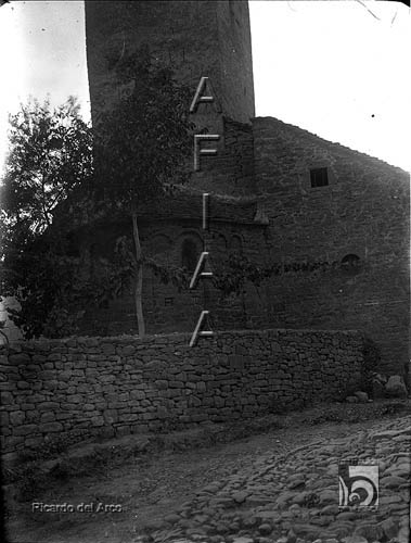 Iglesia de San Caprasio. Exterior. Ricardo del Arco y Garay. Santa Cruz de la Serós