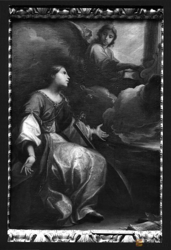 "Aparición de un ángel a Santa Cecilia" de Juseppe Martinez