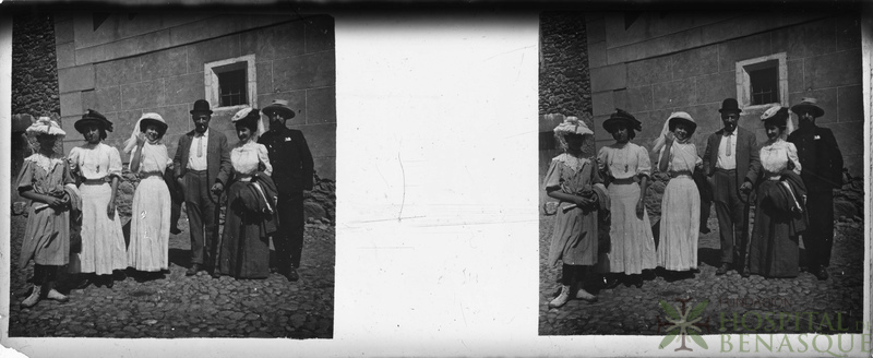 Retrato de Pierre Guitet Vauquelin, esposa, hijas y un amigo en Benasque.