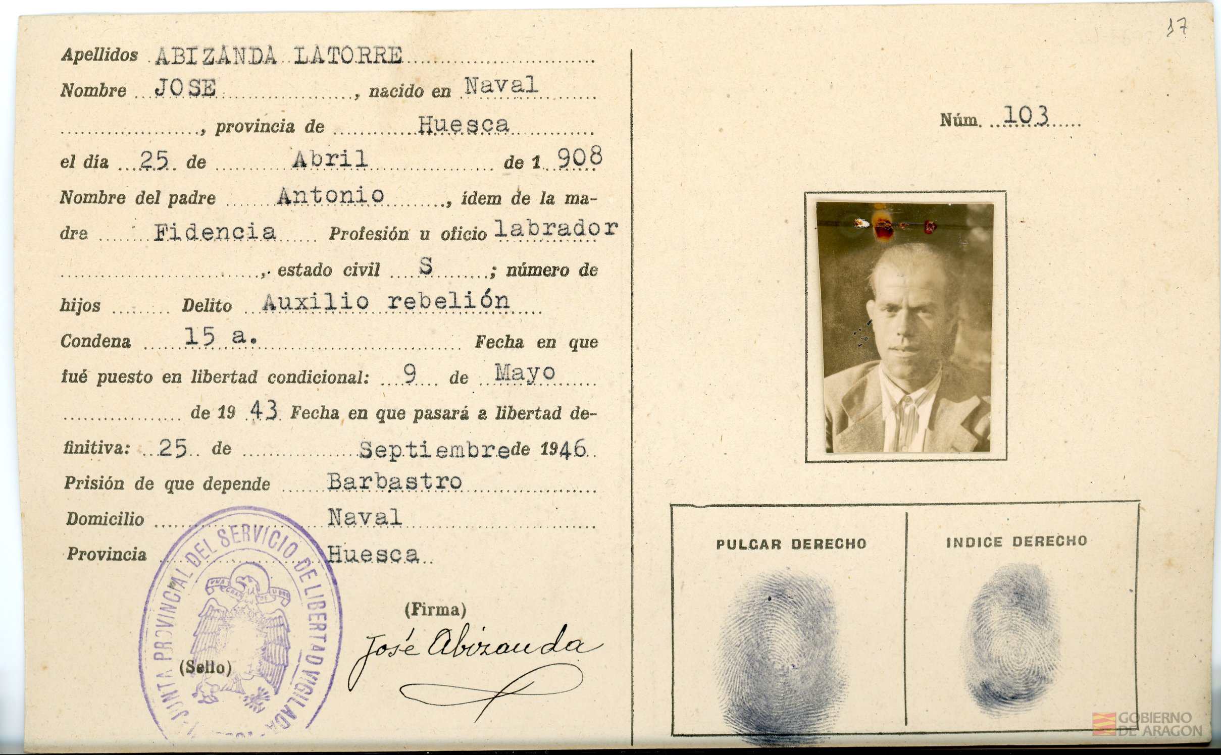Abizanda Latorre, José. Naval