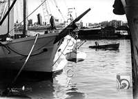 "Barcos en el puerto". Ricardo Compairé Escartín. Barcelona