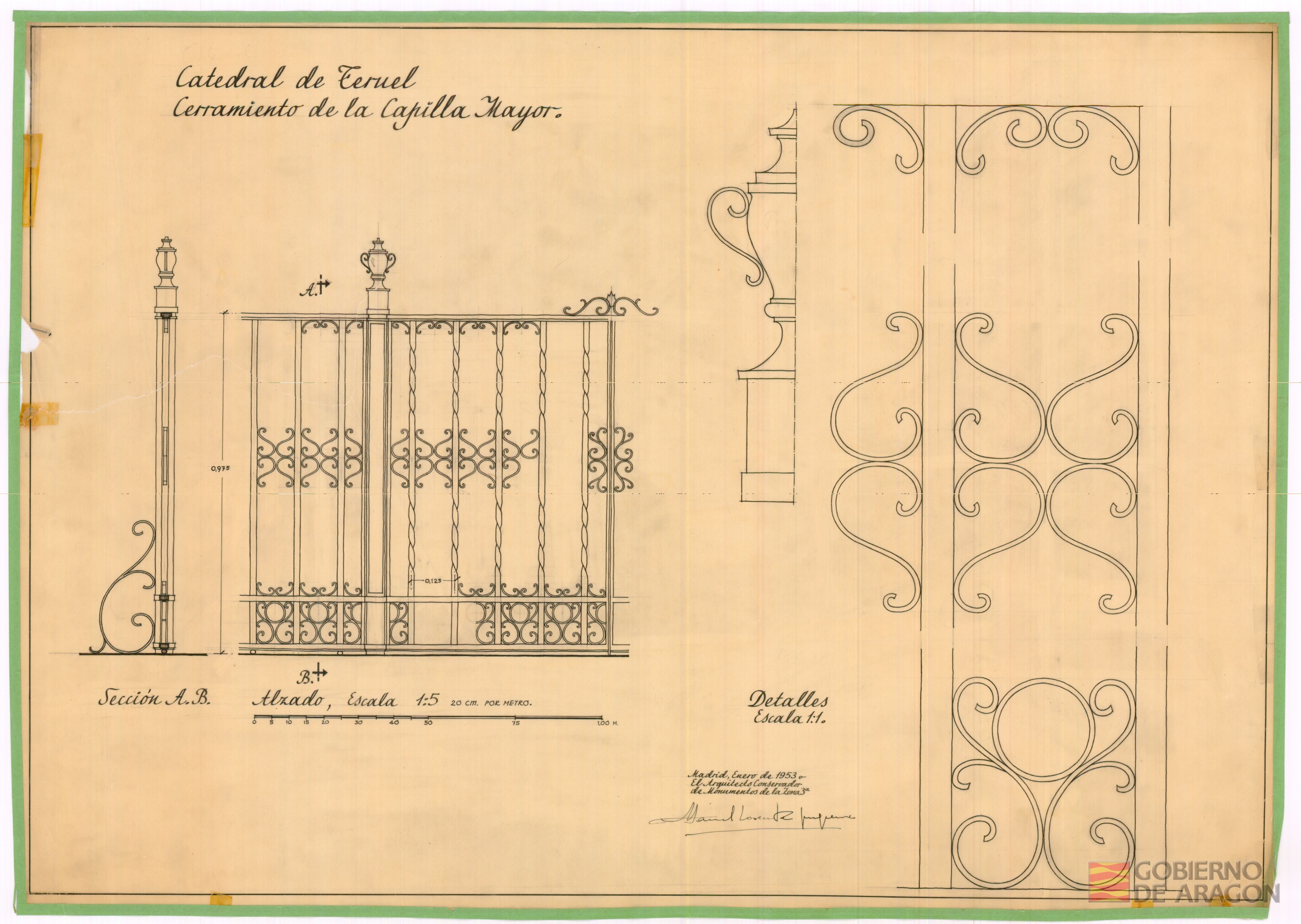 Catedral de Teruel. Cerramiento de la Capilla Mayor. Teruel