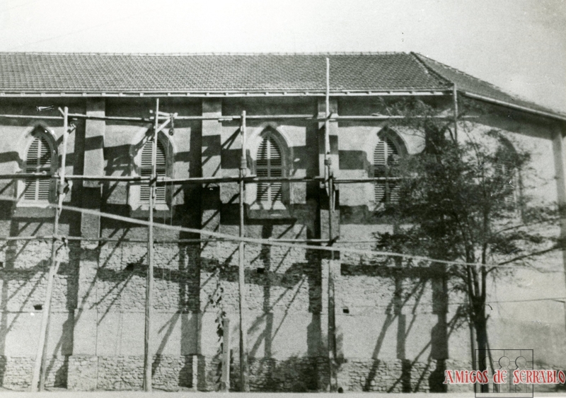 Maqueta del edificio proyectado para la Iglesia de Cristo Rey por Rafael Jutglars