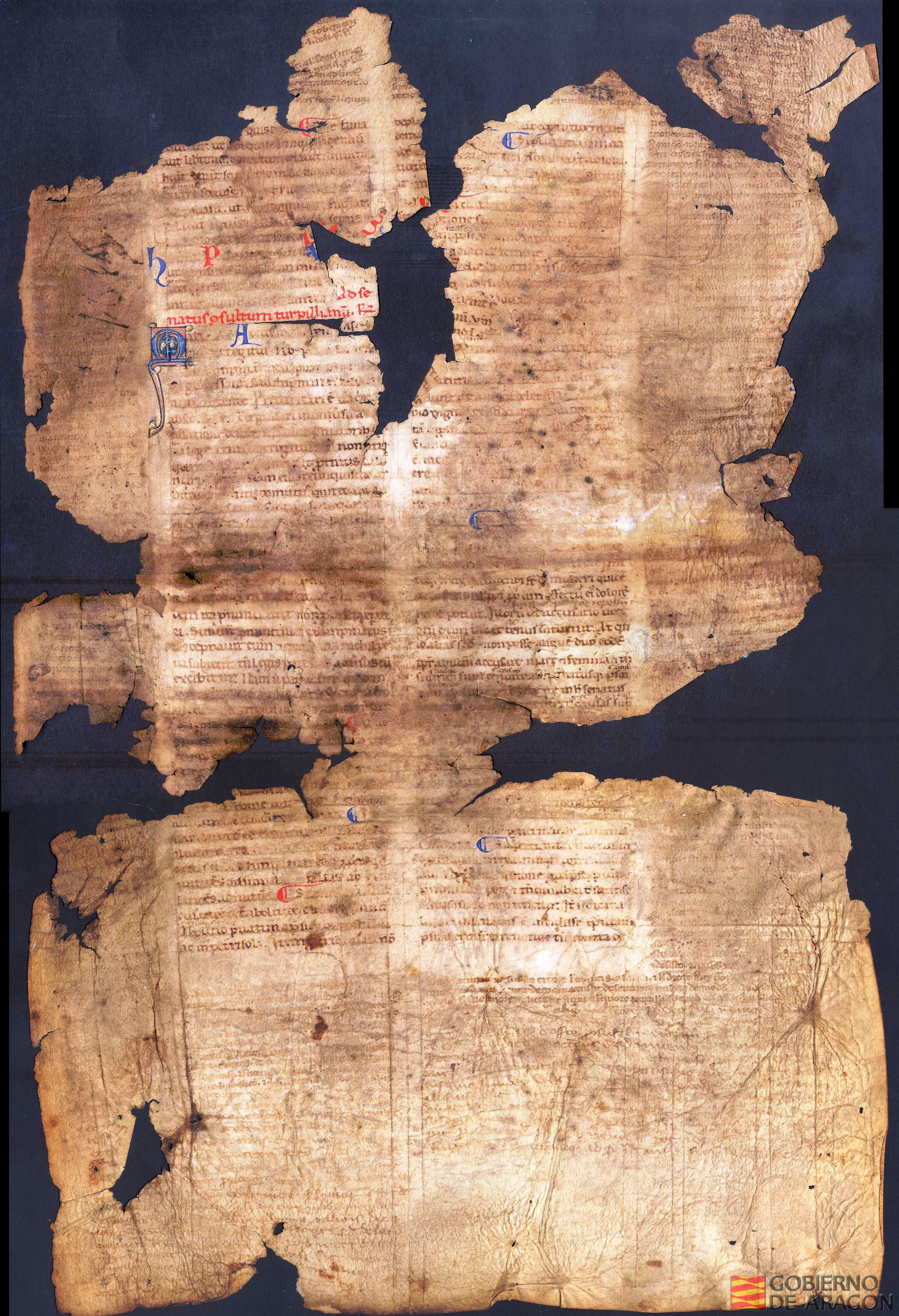 Fragmento del <i>Digesto</i> o <i>Pandecta</i> o colección de jurisprudencia promulgado de Justiniano I, emperador del Imperio Romano de Oriente en el año 533.