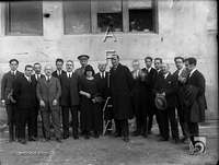 Grupo de profesores, políticos y científicos. Ricardo del Arco y Garay. Huesca